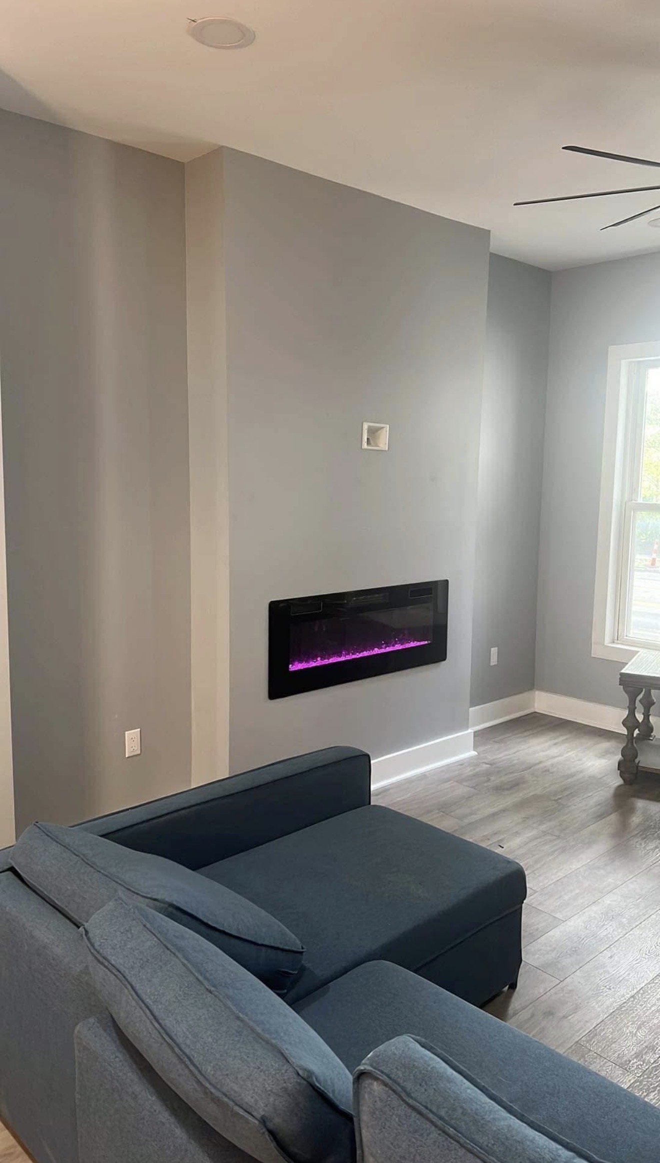 Finished living room